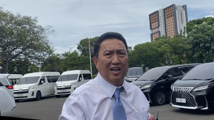 Boy Thohir tiba di Istana (Firda Cynthia Anggrainy Al Djokya/detikcom)
