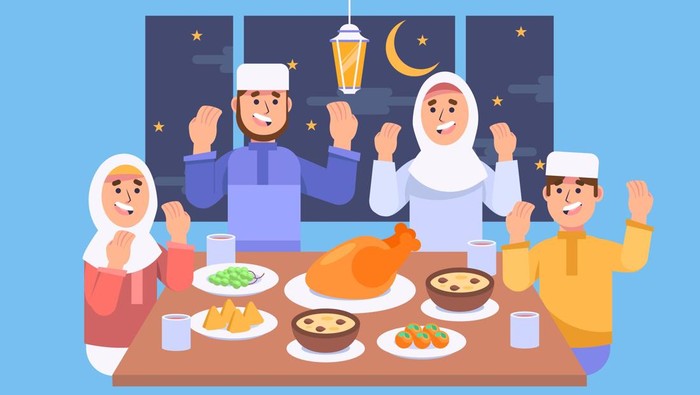 Ilustrasi berniat puasa.