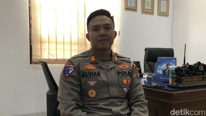 Kasat Lantas Polresta Jogja, AKP Alvian Hidayat di Mapolresta Jogja, Jumat (7/3/2025).