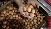 Harga telor yang masih Rp 30 ribu/kg.