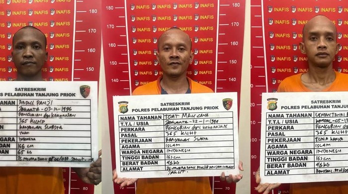 Tampang trio penjambret WN Prancis di Jakut