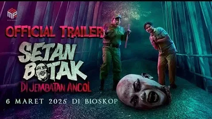 Tangkapan layar official trailler film Setan Botak di Jembatan Ancol.
