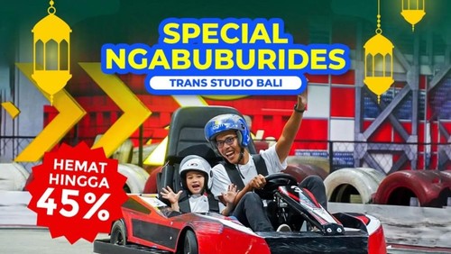 Promo spesial Ngabuburides di Trans Studio Bali, Denpasar.