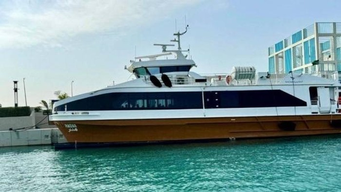 Uji coba taksi laut di Jeddah, Kamis (6/3/2025).