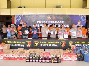 Polres Banyuasin Ungkap 82 Kasus dalam 16 Hari, 41 Tersangka Diamankan