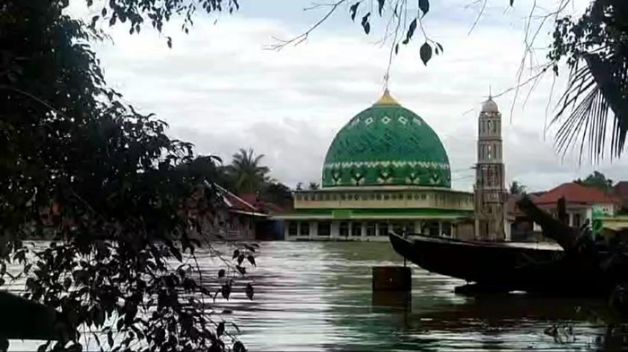 Kondisi terkini banjir di Desa Beringin Makmur 2, Muratara.
