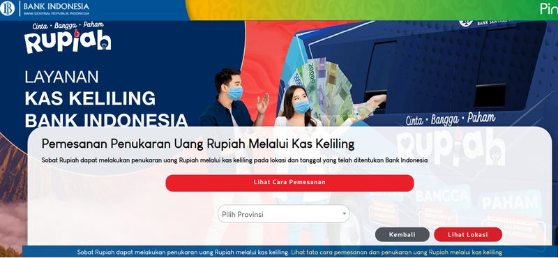 Laman website PINTAR BI.go.id Pendaftaran aplikasi PINTAR BI.go.id