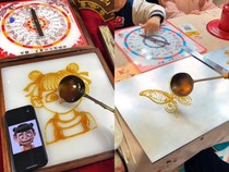 Wow! Seniman Ini Jago Bikin Lukisan Aneka Karakter Pakai Gula