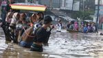 Penampakan Banjir Merendam Kawasan Bandung Selatan