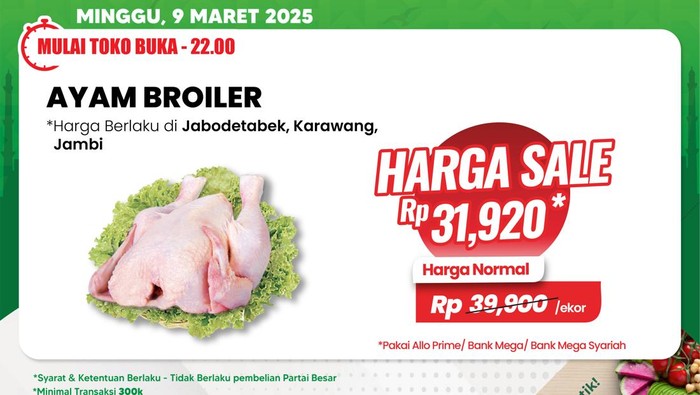 Serbu! Ayam Diskon Murah Meriah di Transmart Full Day Sale