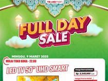 Cuma di Transmart Full Day Sale, TV LED Diskon hingga Rp 3 Jutaan