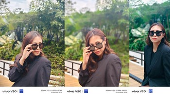 Menggunakan berbagai mode portrait dengan filter ZEISS. Foto: Adi Fida Rahman/detikINET