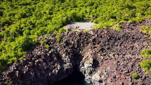 Fenomena semburan pasir atau Wera Betok di Flores Timur, NTT.