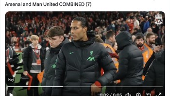 Liverpool mendapatkan penalti lebih banyak musim ini dibandingkan kombinasi Manchester City, Arsenal dan Manchester United. Foto: X.com