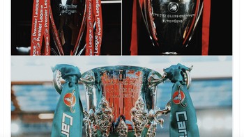 Bahkan ada fans Liverpool yang sudah berani mengharapkan trebel musim ini. Foto: X.com