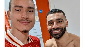 Nunez dan Salah mencetak gol untuk Liverpool semalam. Foto: X.com