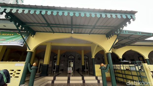 Potret Masjid Lama Gang Bengkok Medan. (Kartika Sari/detikSumut)