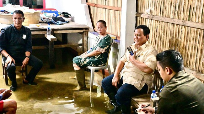 Cerita dari Kunjungan Prabowo Cek Langsung Banjir Bekasi