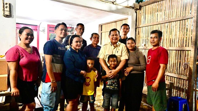 Cerita dari Kunjungan Prabowo Cek Langsung Banjir Bekasi