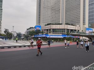 Suasana Bundaran HI Lengang Saat CFD di Ramadan, Warga: Lebih Leluasa