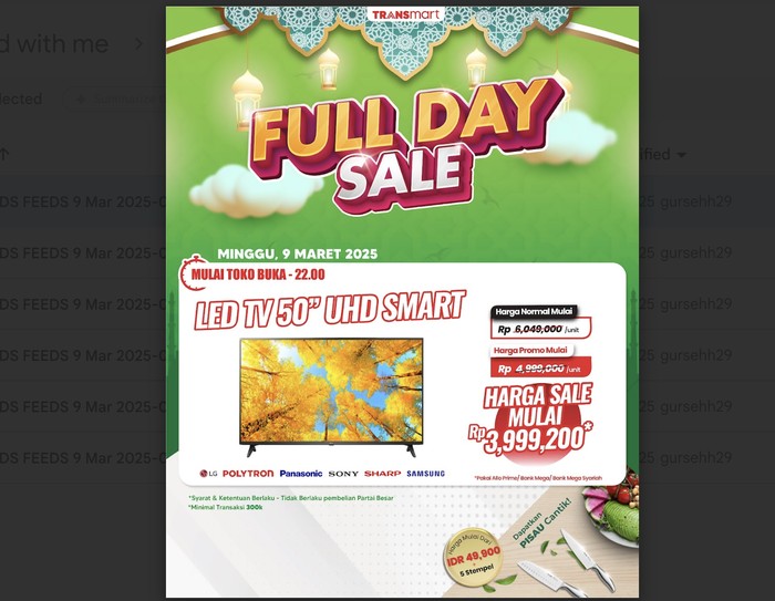 Transmart Full Day Sale