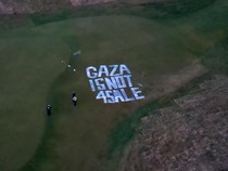 Video Vandalisme di Resor Golf Trump: Ditulisi Gaza Tidak untuk Dijual