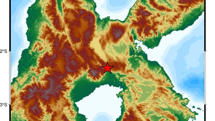 Gempa magnitudo (M) 2,7 terjadi di Kabupaten Luwu Timur, Sulawesi Selatan (Sulsel) pagi ini. Gempa berpusat di darat pada kedalaman 10 kilometer.