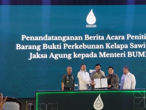 Kejagung Serahkan 221 Ribu Ha Lahan Sawit Hasil Sitaan Kasus Korupsi ke BUMN