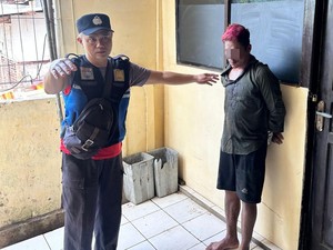 HP Jatuh Saat Mencuri, Pria Berambut Merah Berakhir Diciduk Polisi