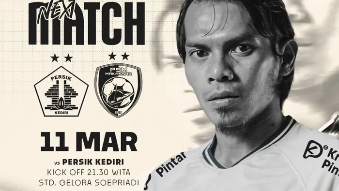 PSM Makassar akan menghadapi Persik Kediri dalam pekan ke-27 Liga 1 2024/2025 di Stadion Soepriadi.