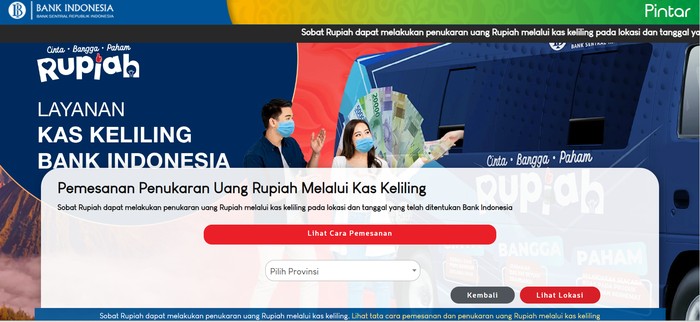 Cara Tukar Uang Baru di PINTAR BI