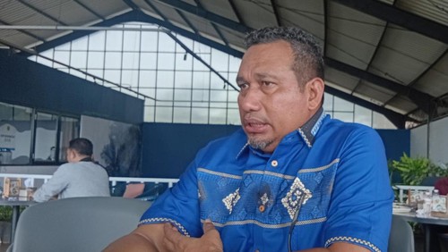 Bupati TTU, Yosep Falentinus Delasalle Kebo, saat ditemui di Kupang, NTT. (Simon Selly/detikBali)