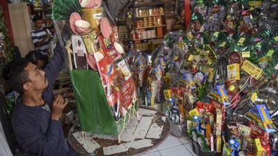 Geliat Pedagang Musiman Parsel Lebaran di Tasikmalaya