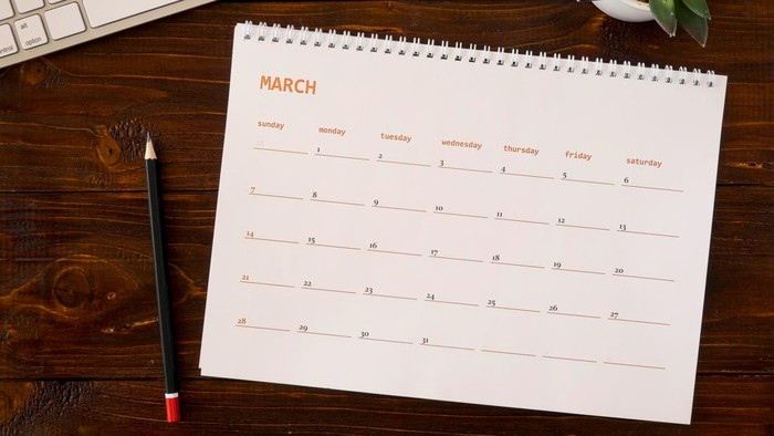 Kalender bulan Maret