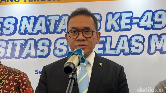 Menteri Perdagangan Budi Santosa ditemui di UNS, Selasa (11/3/2025)