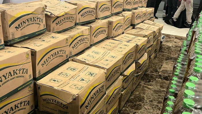 Minyakita yang telah dikurangi takarannya (Rumondang/detikcom)