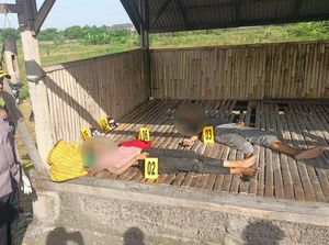 Pasutri Ditemukan Tewas Tergeletak di Pos Nelayan Pantai Padanggalak