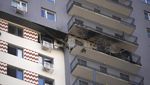 Penampakan Apartemen di Rusia Terkena Serangan Drone Ukraina