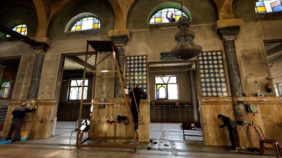 Penampakan Masjid Kuno di Tepi Barat yang Rusak Diserang Israel