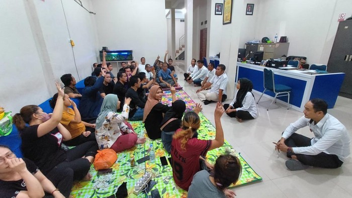 PMI saat tiba di Dumai, Riau. (Dok BP3MI Riau)
