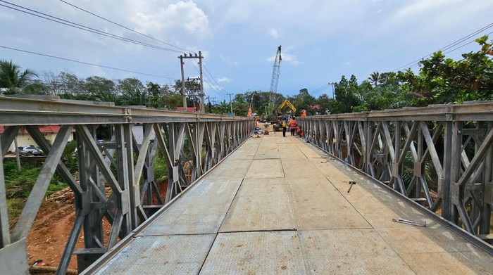 Progres Jembatan Bailey sudah 95 persen