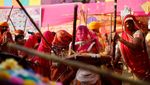 Semarak Festival Holi Tandai Awal Musim Semi di India