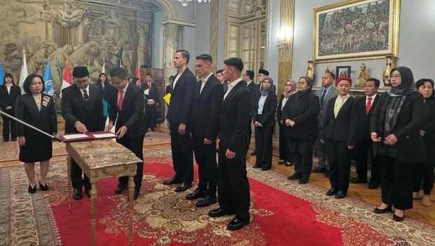Emil Audero Mulyadi, Joey Mathijs Pelupessy, dan Dean Ruben James telah sah menjadi warga negara Indonesia (WNI).