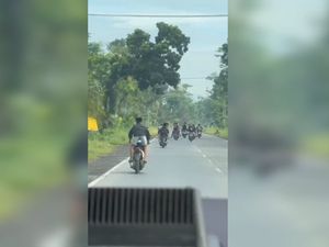 Ejek Polisi Saat Balap Liar, Ujung-ujungnya Remaja Lumajang Nangis Ditangkap