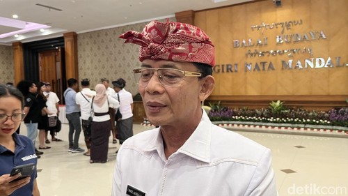 Bupati Klungkung I Made Satria saat ditemui di Balai Budaya Giri Nata, Puspem Badung, Rabu (12/3/2025).