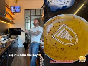David Beckham Pamer Bikin Pancake, Begini Aksi Kerennya