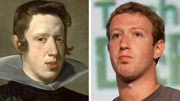Mark Zuckerberg dan Philip IV dari Spanyol. Foto: Brightside