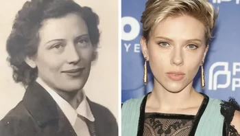 “Saya mungkin gila, tapi saya pikir dia sedikit mirip Scarlett Johansson. Dia adalah nenek buyut saya di awal tahun 1940-an.” Foto: Brightside