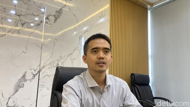 Direktur Utama PT Jasamarga Semarang-Batang, Nasrullah di kantor PT Jasamarga Semarang-Batang, Kecamatan Ngaliyan, Rabu (13/3/2025)