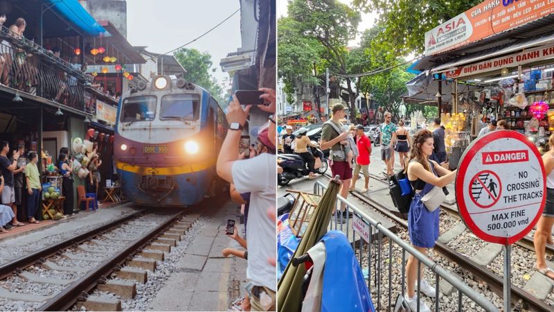 Hanoi Larang Wisata Ngopi di Tepi Rel Kereta Api Karena Berbahaya